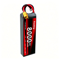 Baterai Lipo RC Berkualitas Tinggi 8000mAh 25C 22.2V Lithium Ion Harga Murah dari Produsen Drone Seri 6S 12S 14S