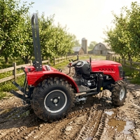 Tracteur agricole multifonctionnel Letol 4x4 8F+8R 25HP 50HP 75HP 4 cylindres, mini-tracteur pour jardin, serre, verger, motoculteur, tondeuse