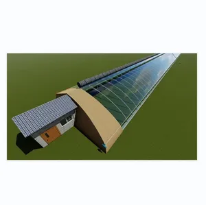 New Design Vegetable Greenhouse with Three Earth Walls for Winter Heating Green House