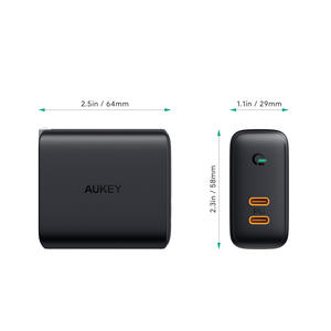 <span class=keywords><strong>Aukey</strong></span> Pa-d2ที่ชาร์จกำแพง36W 2 Type-C เครื่องชาร์จไฟโทรศัพท์สำหรับโทรศัพท์มือถือ - Product Image 6