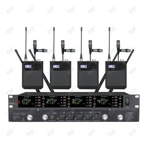 EIF High Quality DA-8024 Professional 4 Channel <b>Wireless</b> Handheld/Lavalier/Headset/Goodseneck Microphone System for Stge - Product Image 2