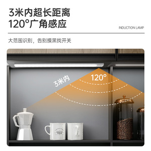 Hot Sale Mini Smart USB Rechargeable LED <b>Sensor</b> <b>Light</b> Modern ABS Material Induction Body Dimmable Warm White <b>for</b> Cabinet - Product Image 3