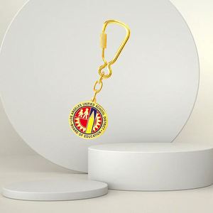 Wholesale Custom Logo <b>Metal</b> <b>Letter</b> Keychains Modern Hard Enamel Alloy Keychain - Product Image 3