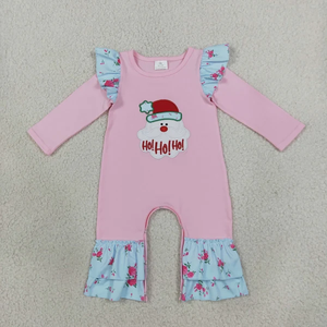 Combinaison de Thanksgiving pour bébés filles, combinaison à manches longues avec broderie de dinde - Product Image 4
