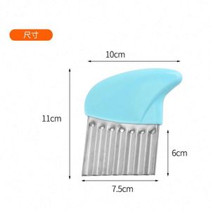 Stainless Steel Crinkle Cutter Wavy Chopper for Veggies Potato Carrots Waffle French Fry Slicer - Product Image 2