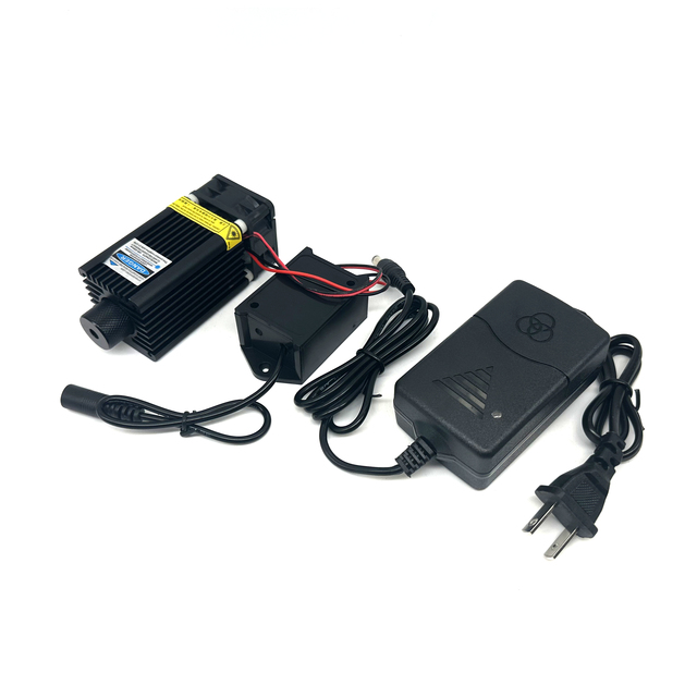 150mw 450nm Adjustable Focus High Power Laser Module With TTL/PWM Modulation High Quality with Cooling Fan Adapter