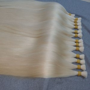 Cheveux vierges vietnamiens 100g en vrac, double trame machine, pointes super double drawn, sans nœuds, compatibles permanente, toutes couleurs - Product Image 5