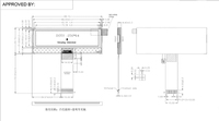 Module LCD DFSTN COG, résolution 256x64, module d'écran LCD pour véhicule