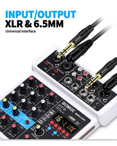 BMG-04F Professional Portable Digital Dj Console with USB Mixer Cross Border Live Singing Audio Mixer
