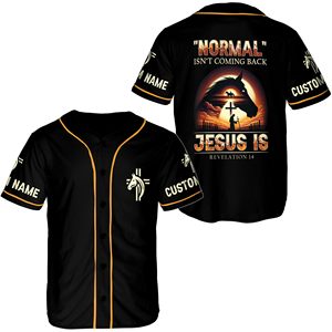 Vêtements chrétiens nom personnalisé maillot de baseball impression 3d jésus vêtements vintage baseball chemise hommes unisexe t-shirt - Product Image 3