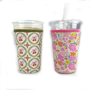 Manchon isolant réutilisable pour gobelets à <span class=keywords><strong>café</strong></span> glacé, 3 tailles, pour boissons froides et support en néoprène - Product Image 1