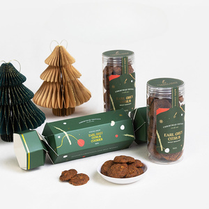 Cá Nhân Xmas Cracker Hộp Quà Tặng Cookie Sô Cô La Rỗng Vuông Vẻ Đẹp Tóc Lash Giáng Sinh Bon Làm Chất Lượng Giấy Dập Nổi - Product Image 4