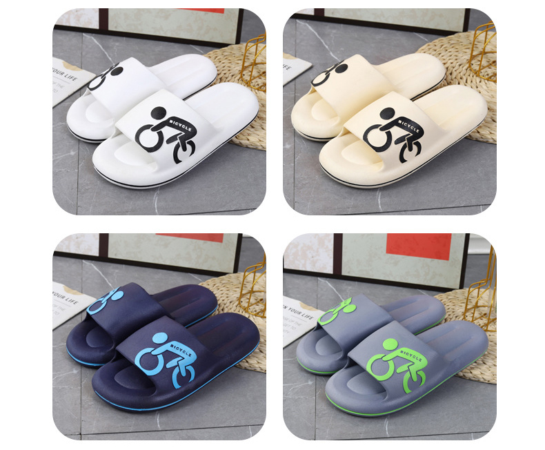 Promotional Slippers Bath Slides EVA Soft Non-slip Couple Sleepers Shoes Women Slipper