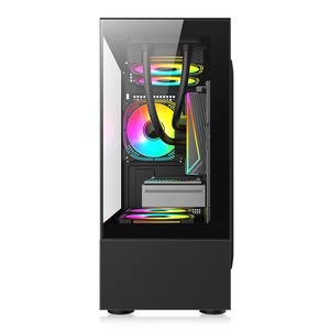 Mini ATX Mid Tower PC chassis máy tính để bàn trường hợp Chứng Khoán e-thể thao Biển xem phòng toàn cảnh bên trong suốt nước làm mát - Product Image 5