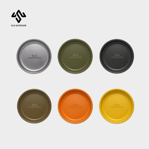 Petite assiette en acier inoxydable 304, vaisselle de camping, plat de pique-nique, assiette pour enfants - Product Image 4