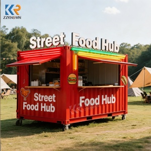Restaurant <span class=keywords><strong>mobile</strong></span> en conteneur à vendre Conteneur de restauration rapide préfabriqué Café avec cuisine Afrique - Product Image 4