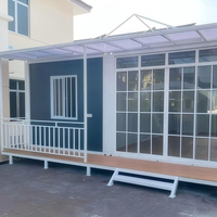 Casa Tradicional Bonita y Ecológica de 2 Dormitorios, Casa Pequeña de 20 Pies sobre Ruedas, Estructura Desmontable Tipo Contenedor