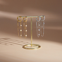 Boucles d'oreilles pendantes à chaîne en zircone J&D Jewelry, boucles d'oreilles créoles en acier inoxydable plaqué or 18 carats pour femmes