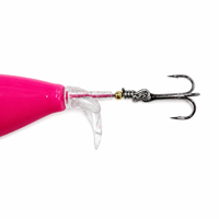 Leurre de pêche LUSHAZER à double hameçon, flottant, pour surface, 80mm 90mm, pour achigan, brochet, perche, type Plopper