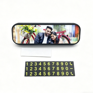 Plaques vierges pour sublimation : Carte <span class=keywords><strong>de</strong></span> stationnement temporaire pour voiture, Plaque <span class=keywords><strong>de</strong></span> signalisation <span class=keywords><strong>de</strong></span> stationnement personnalisable avec logo, avec 5 jeux <span class=keywords><strong>de</strong></span> numéros <span class=keywords><strong>de</strong></span> <span class=keywords><strong>téléphone</strong></span> lumineux - Product Image 4
