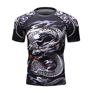 T-shirt de super-héros pour hommes, vêtements de Gym, avec Compression, Raglan, imprimé en 3D - Product Image 2
