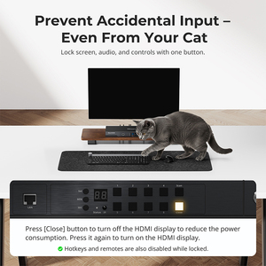 Tesmart <span class=keywords><strong>8K</strong></span> KVM สวิตช์ over IP REMOTE 2.1 <span class=keywords><strong>HDMI</strong></span> 8X1พร้อม EDID รองรับ48Gbps vrr FVA allm สำหรับการจัดการเซิร์ฟเวอร์หลายเครื่อง - Product Image 6