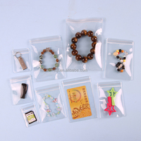 Bijoux en plastique PVC personnalisé auto-scellant sacs à fermeture éclair épais clair zip-lock boucles d'oreilles emballage sacs de stockage
