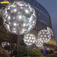 Lumière paysagère étanche Uplumin, LED 3D en forme de pissenlits, décoration de villa, piscine, lumières de pissenlits pour parc