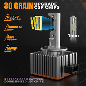 D1s <span class=keywords><strong>Led</strong></span> xe đèn pha bóng đèn 9005 9006 9012 H13 đèn sương mù CSP ánh sáng trắng IP68 không thấm nước 10000 lumens xe đèn pha nâng cấp Kit - Product Image 4