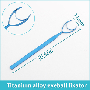 Thornton Fixatie Ring voor Keratoplastie Hoornvlies Transplantatie Herbruikbare Fijne Fixatie Ring Draaibare Kop Ring <span class=keywords><strong>Fixator</strong></span> Haak - Product Image 2