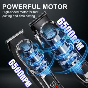 Nuovo Tagliacapelli <span class=keywords><strong>Professionale</strong></span> Senza Fili ad Alta Potenza per Barbieri, Set di Tosatrici Elettriche Ricaricabili USB - Product Image 5