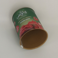 Boîtes de pâte de tomate de haute qualité à prix bon marché pour les boîtes métalliques de sauce tomate de conteneurs en fer blanc vides d'usine