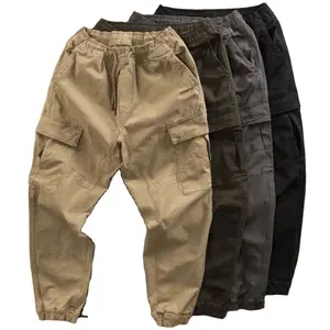 Durable adult jeans pants in bales thrift cargo pants wholesales second hand cotton sports pants for men