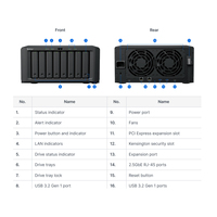 Nuevo SSD para DS1825+ DiskStation NAS USB de 8 Bahías (Sin Discos) para Redes Empresariales - En Stock