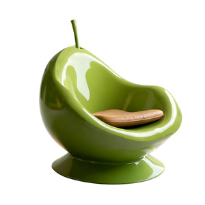 Silla de Diseño Personalizada de Fábrica, Silla de Salón con Forma de <span class=keywords><strong>Pera</strong></span> para Hotel, Resort, Piscina, Balcón, Patio, Decoración de Exteriores - Product Image 6