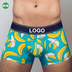 Culotte personnalisée à imprimé <span class=keywords><strong>banane</strong></span> pour <span class=keywords><strong>homme</strong></span>, sous-vêtements de <span class=keywords><strong>luxe</strong></span>, tissu super doux sur mesure avec votre logo - Product Image 1