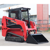 Loader Crawler Mini Berkualitas Tinggi TS38, Track Loader Depan, Mesin Asli, Mini Skid Steer Loader