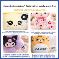 Ours en peluche brodé personnalisé sur mesure, ultra doux, avec rembourrage en coton PP et matière en peluche courte, pour le soulagement du stress