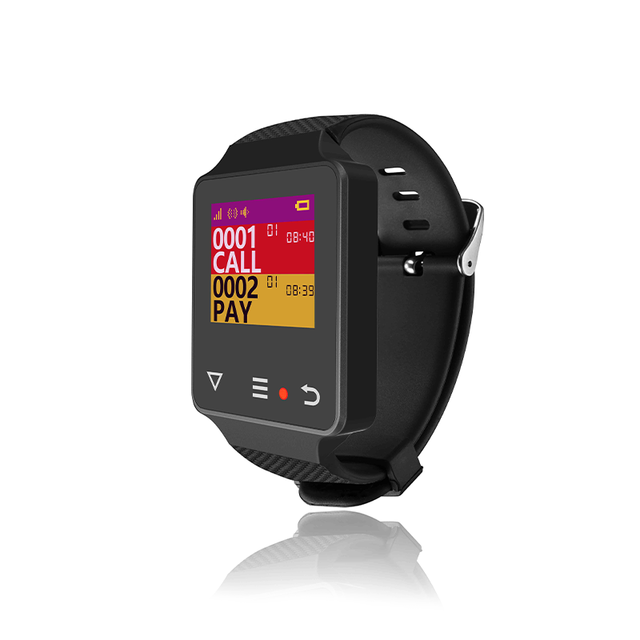 System Waiter Calling Guest Paging Table Button Service Caller Restaurant Wireless Wrist Watch Pager