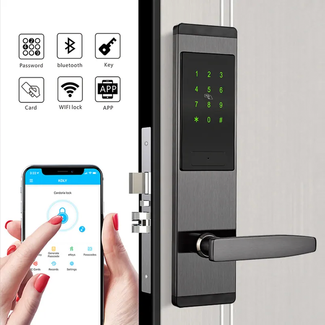 Ttlock App Wifi Digital Door Lock RFID Card Outdoor Waterproof Smart Electronic Password Lock for Home