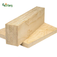 Australia Market Wall Framing LVL Studs Phenolic LVL (Madera de chapa laminada) Full Larch Pine LVL Beam para construir casas
