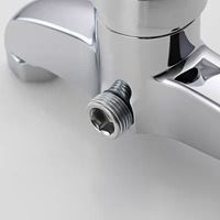 Robinet de douche mural moderne en alliage de zinc chromé, monocommande, pour eau chaude et froide, économique et pratique, pour salle de bain et baignoire