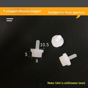 Spray-plating Hoge temperatuurbestendige T-seal siliconen plug met gat T-vormige rubberen plug M3-M6mm China - Product Image 4