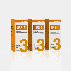 Bandelettes de test de <span class=keywords><strong>diagnostic</strong></span> pour infections urinaires, 3 paramètres, bandelettes d'analyse d'urine pour le glucose, le pH et les protéines, URS-3 - Product Image 2