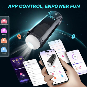 APP Masturbateur Automatique Masculin, Pompe à Pénis, Jouet Sexuel pour Hommes avec 9 Modes <span class=keywords><strong>de</strong></span> Succion, <span class=keywords><strong>de</strong></span> Poussée et <span class=keywords><strong>de</strong></span> Vibration, Jouets Sexuels pour Hommes - Product Image 2