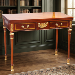 Ardena European Classic Antique Mahogany Wood <b>Office</b> <b>Tables</b> Durable Traditional Custom Size Solid Furniture Commercial Use - Product Image 2