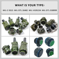 Connecteur circulaire étanche IP67, câble mâle à 7 broches, série MIL-DTL-5015 MS3106A16S-1P, vente en gros d'usine