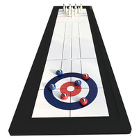 Jeu de palets en bois de table 2 en 1 populaire de vente chaude et jeu de société de curling pour le jeu d'intérieur adulte