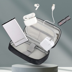 Organisateur de câbles portable en polyester, étui de chargement pour smartphones, banques d'alimentation, pochette pour écouteurs numériques - Multi-usages - Product Image 6