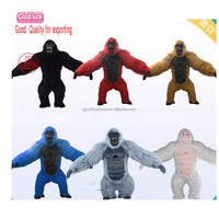 Costume gonflable de fête de noël Cosplay vêtements de chimpanzé costume adulte réaliste costume de gorille gonflable géant